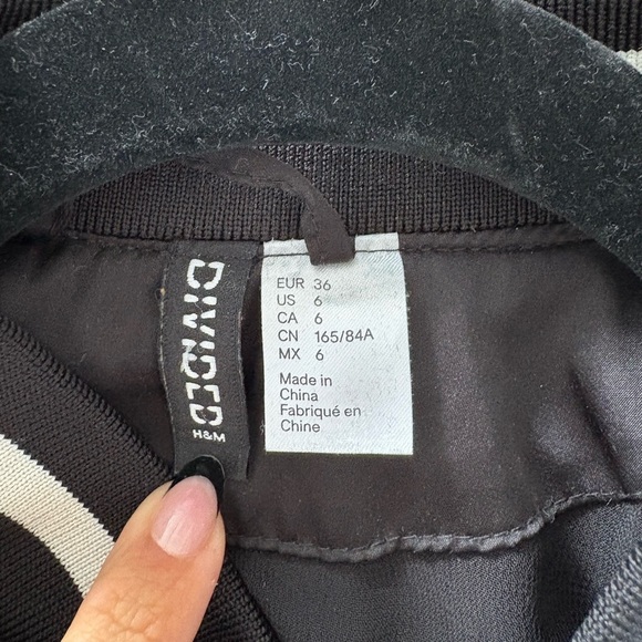 Embroidered Tiger Black Bomber Jacket - Picture 4 of 4